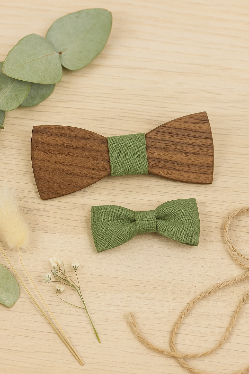 Barrette tissu vert olive