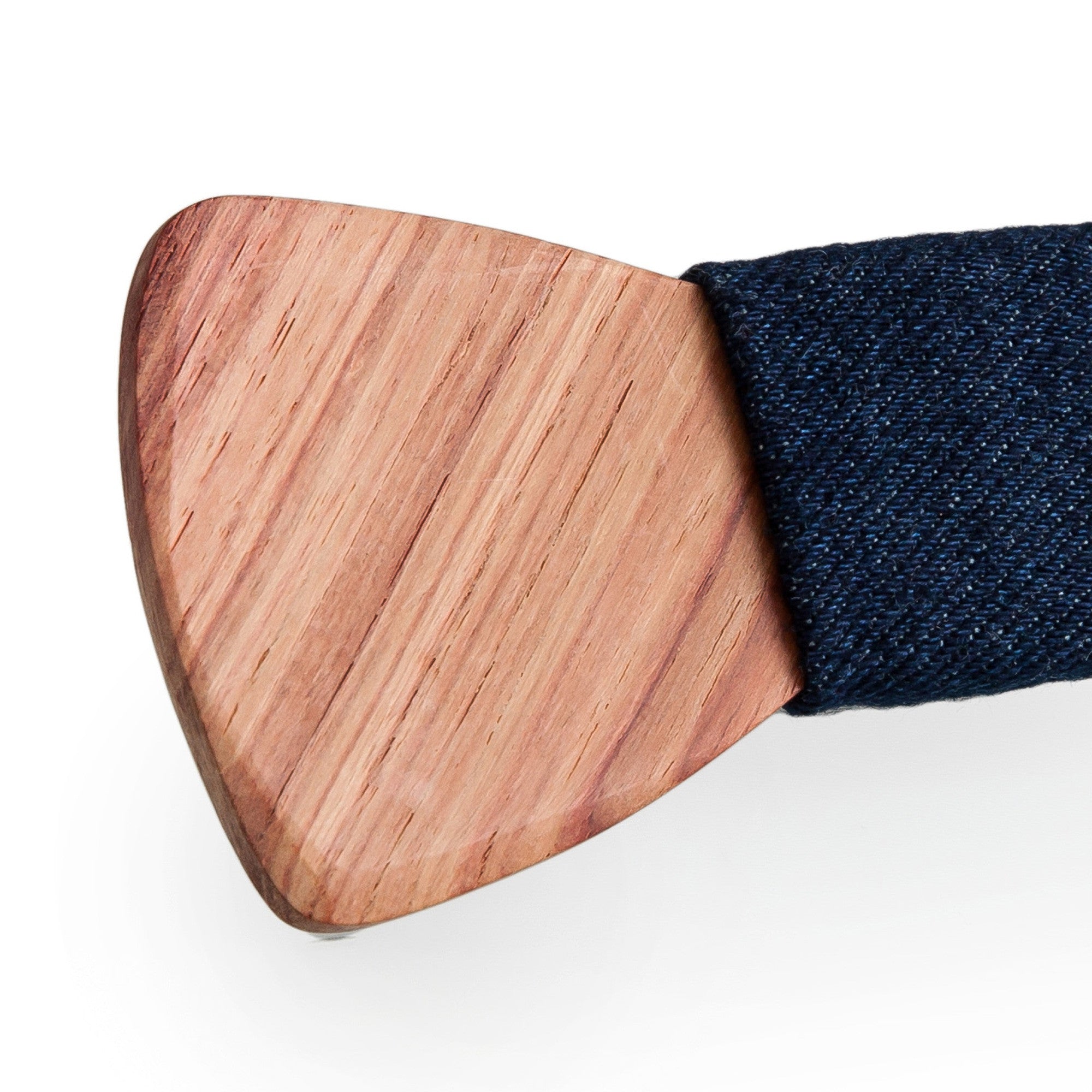 Noeud papillon enfant Denim - bois de Rose 2