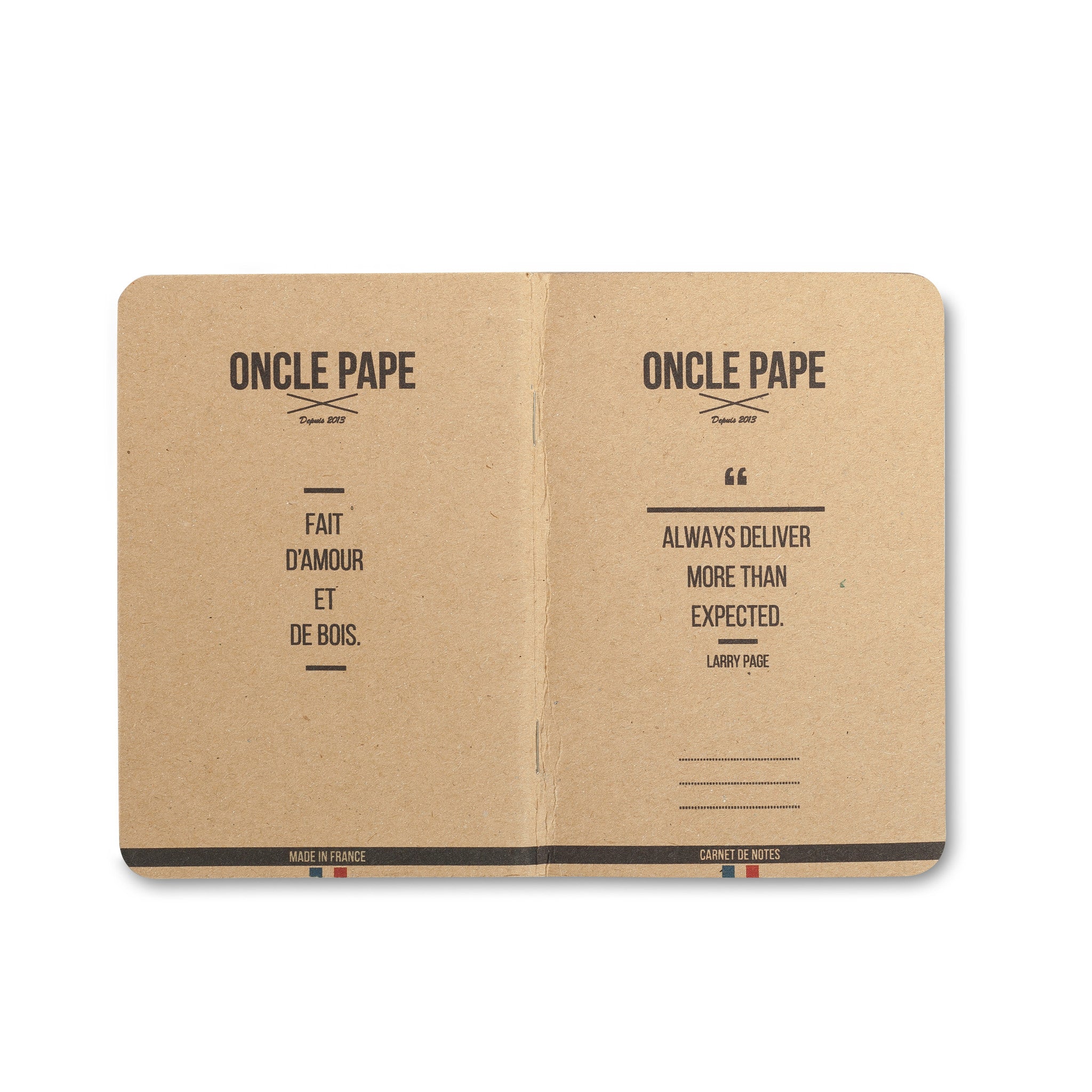 Carnet de note Oncle Pape 3