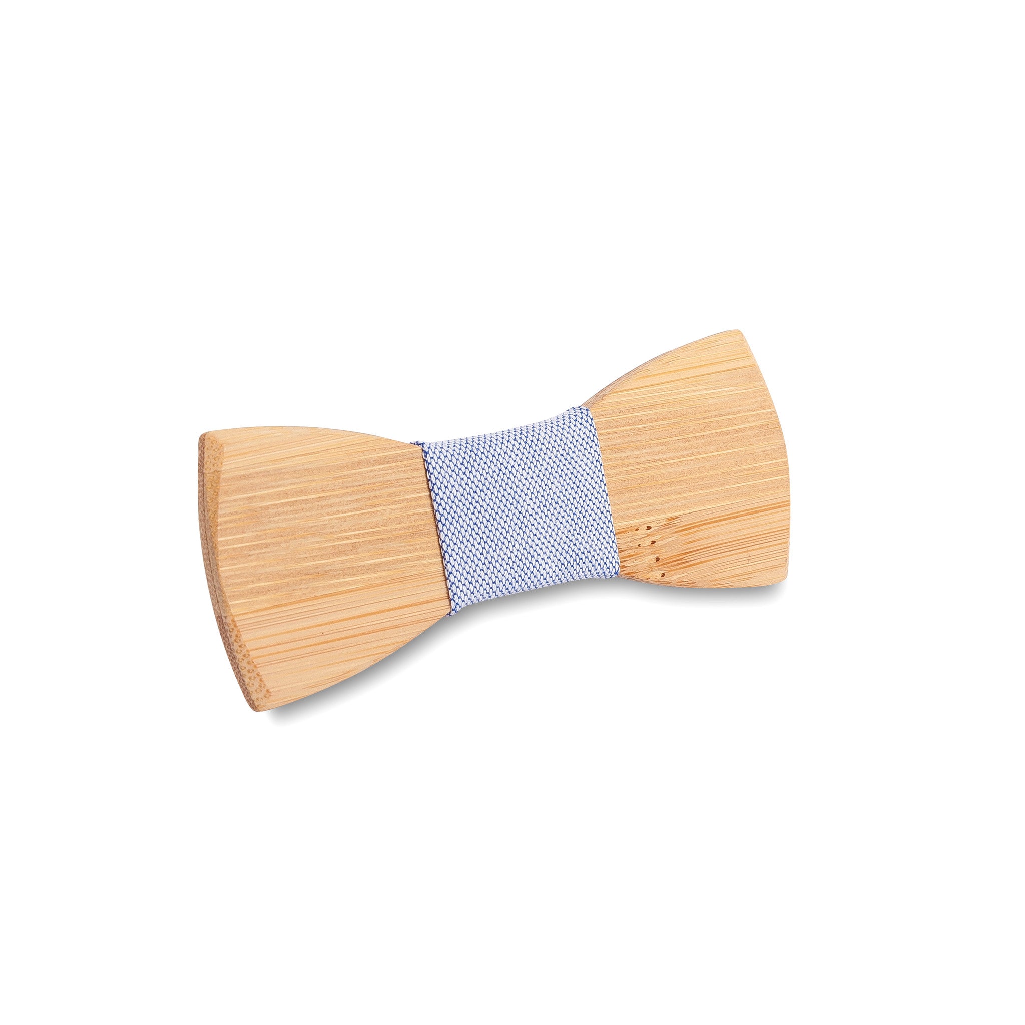 Noeud papillon Bambou - Bleu ciel 2